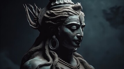 Divine Manifestation: Reverent Images of Lord Shiva in Worship