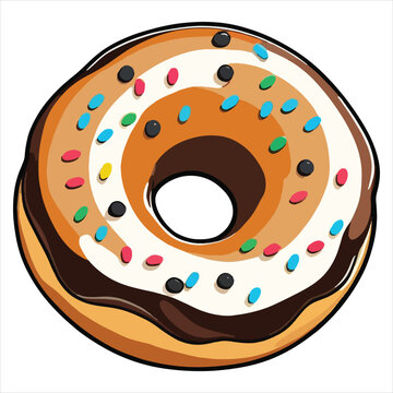 recommend clip art: vector of donut