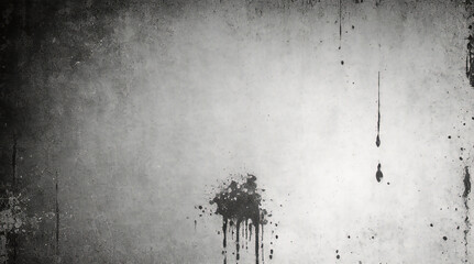 Naklejka premium Vintage grunge monochrome background. Rough painted wall of black and white color. Imperfect plane of grayscale grungy. Uneven old decorative backdrop. Texture of black-white.