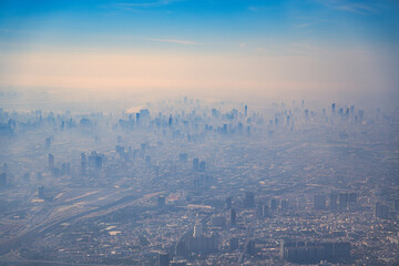 バンコク首都圏の空撮・タイ　Sky View of Bangkok , Thailand - obrazy, fototapety, plakaty