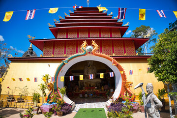 ปราสาทสระกำแพงใหญ่　プラサート サッ カムペーン ヤイ　シーサケート・タイ　Si Sa Ket, Thailand - obrazy, fototapety, plakaty