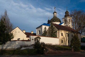 Grodno Holy Christmas Stavropol Convent (Nativity of the Virgin Monastery) on a sunny day, Grodno, Belarus