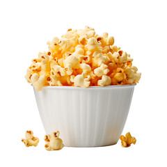 Isolated Crunchy Popcorn, Offering a Tempting Visual in Culinary Presentations - obrazy, fototapety, plakaty