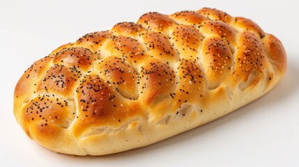 Homemade Italian Bread on White background - Hight Quality Details 
