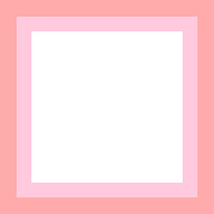 Pastel square with dual borders