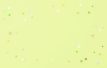 3D背景素材_ラメ_黄緑