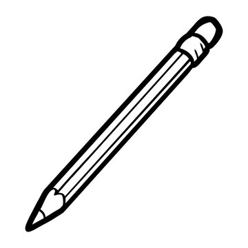 pencil outline vector illustration