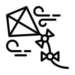 kite line icon