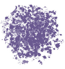 Illustration of grayish purple paint splashes