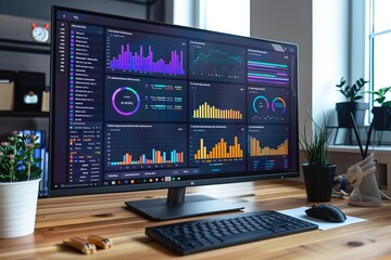 Interactive data visualization platform Customizable analytics dashboard Multi-industry data integration Real-time metrics display User engagement graphics