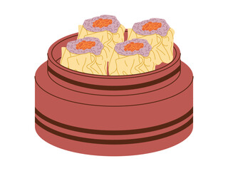 dimsum traditional food china made from meat and wrapped with dumpling delicious snack