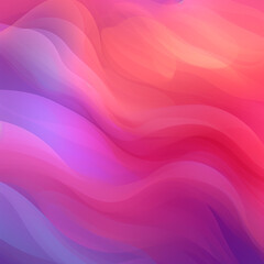 Flowing Waves Soft Silk Texture in Blue and Pink Illustration