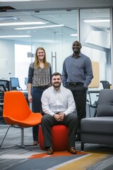 Corporate Business Photography of a Successful Supply Chain Team, Generative AI