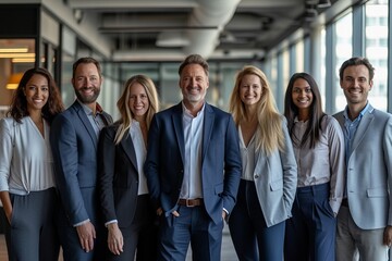 Corporate Business Photography of a Successful Finance Team, Generative AI