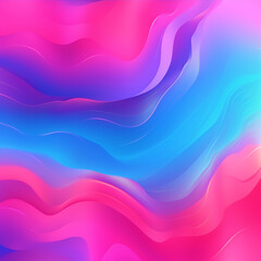 Flowing Waves Soft Silk Texture in Blue and Pink Illustration