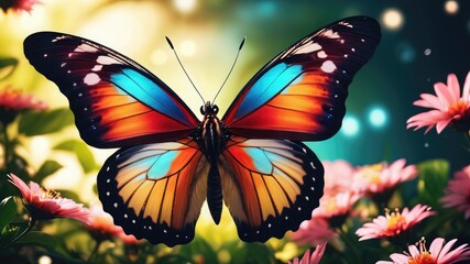 Butterfly on flower, Butterfly wallpaper, Butterflies are flying on flowers and it is a natural...
