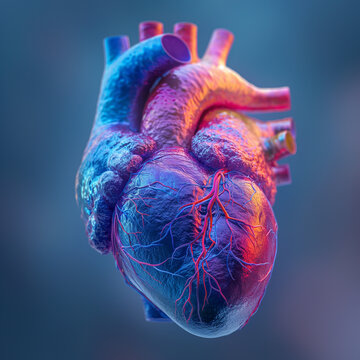 3D Model Cardiac Voyage: A Stunning Journey Through the Anatomical Heart animated realistic macro 8K