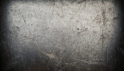 Obraz premium Old dark scratched metal texture grunge background, high-quality detail