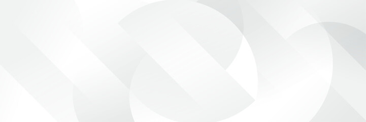 Abstract white Geometric banner design background.