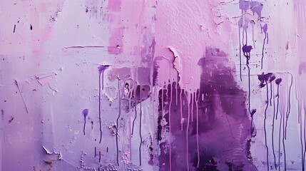 Messy paint strokes and smudges on an old painted wall background. Abstract wall surface with part...