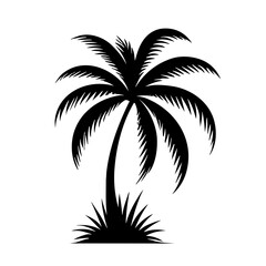 Fototapeta na wymiar Palm Tree, Summer Palm, Summer Scene, Palm Island, Palm Sunset, Beach Palm, Palm Beach, Tropical Beach, Palm Tree Svg, Palm Tree Cut File, Palm Tree Silhouette, Palm Tree Clipart Printable