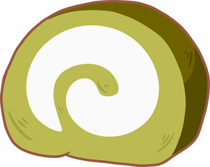 Matcha Swiss Roll Cake