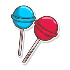 Sweet candy doodle hand draw illustration