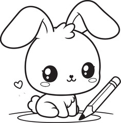 coloring page rabbit