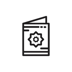 islamic icon in line style, used for islamic events or pictogram assets, ramadan kareem, ied mubarak. Collection of Islamic Line Art Icons. Ramadan Kareem Path
