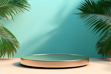Obraz premium Podium mockup display for product presentation