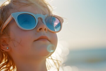 portrait of a girl in sunglasses