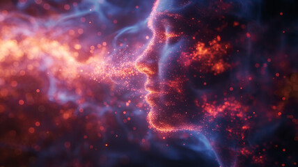 Obraz premium Eyes of the Universe - A Gaze into the Cosmic Network of Connectivity