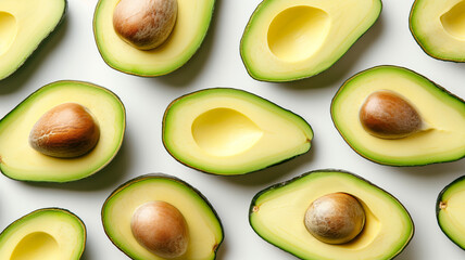 Sliced Avocado Patterns - The Art of Healthy Food Arrangement