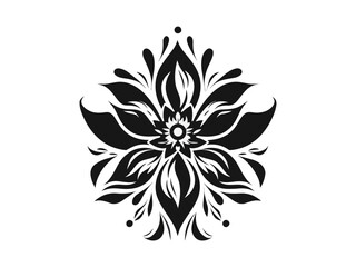 Fototapeta premium Beautiful minimalist flower illustration art.