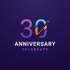 Anniversary Number Vector Design Collection