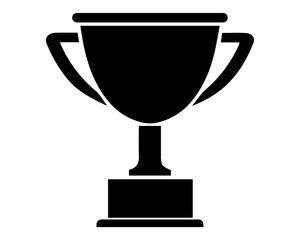 Black on white Thropy Icon 