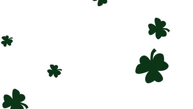 Falling Four Leaf Clovers animation