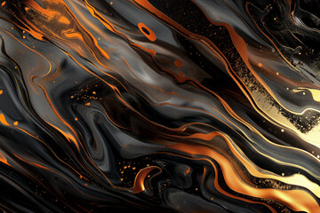 Abstract background image with a luxurious gold liquid metal motif Abstraktes Hintergrundbild mit einem luxuri&ouml;sen Gold-Fl&uuml;ssigmetall-Motivラグジュアリー感がある金の液体金属をモチーフにした抽象的な背景画像