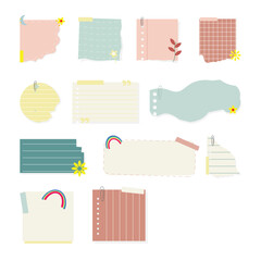 Abstract Ripped Paper Design Set