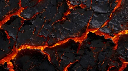 Dynamic Lava Patterns: Seamless Backgrounds for Volcanic Scenes and Fiery Landscapes