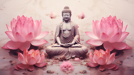 Blossom of Enlightenment: Serenity Amidst the Lotus