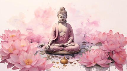 Blossom of Enlightenment: Serenity Amidst the Lotus