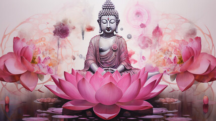 buddha in lotus