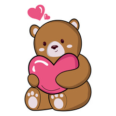 teddy bear with heart