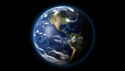 An image of the Earth seen from space. outer space. Earth. - obrazy, fototapety, plakaty