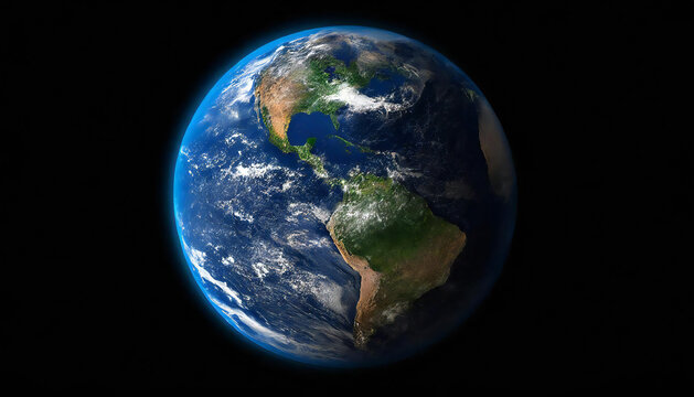 An image of the Earth seen from space. outer space. Earth.