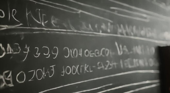 scribble on the school blackboard