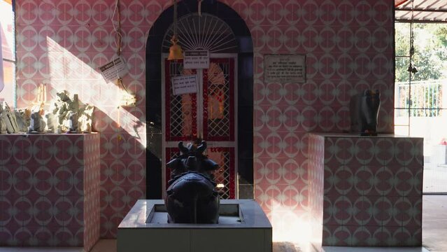 Nandi Stone Sculptures, Ekeshwar Mahadev Temple, Pauri Garhwal,