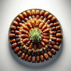 Dates in table on isolated white background Generative Ai