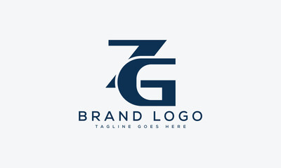 letter ZG logo design vector template design for brand.